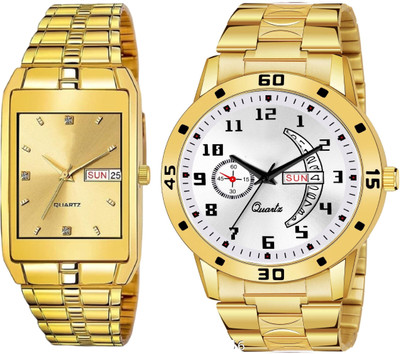 Caihong Golden-Golden-Gold-19 Analog Watch  - For Men