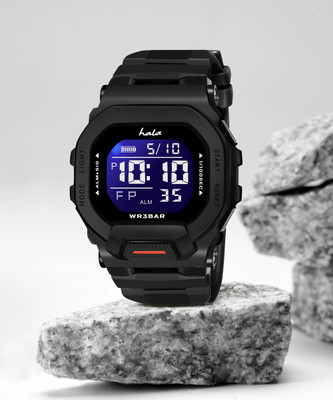 HALA HL-1035 Hala Waterproof Digital Watch for Men | LED Display, Stopwatch, Alarm, Backlight Digital Watch - For Men