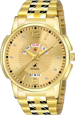 Giomex 440 Gold GP Date Premium Addition Analog Watch  - For Men