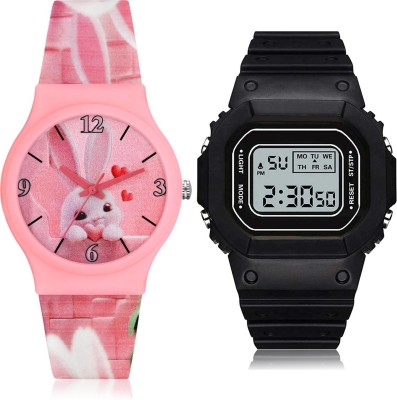 TIMOXIDE CM717-DG28 Analog-Digital Watch  - For Girls