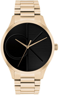 Calvin Klein Iconic Calvin Klein Iconic Qtz Basic Black Round Dial Unisex Watch / Analog Watch  - For Men & Women