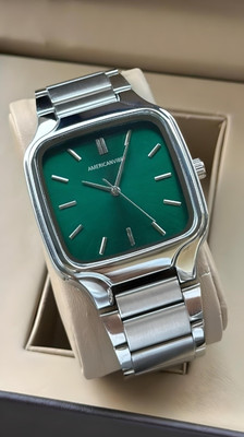 D R W DRM0028 Square Dail Smooth Adjustable Strap Analog Watch  - For Men