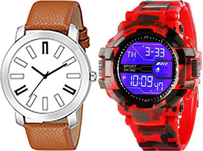 Brostin Unique Design Analog-Digital Men's Combo Watches Analog-Digital Watch  - For Men