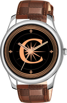 FEMEO ALPHA-C-NEWAVO-SIL-BRW-CHL-1 Alpha Heritage Collection C Brown Strap Watch for Man & Boys Analog Watch  - For Men