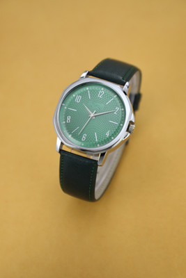 VIRAKTI High Premium Quality Simple Round Dial Silver Case Genuine Leather Belt High Premium Quality Simple Round Dial Silver Case Genuine Leather Belt Analog Watch  - For Men