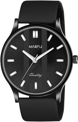 MARFIL Men Black Black Silicon Strap Analog Watch  - For Men