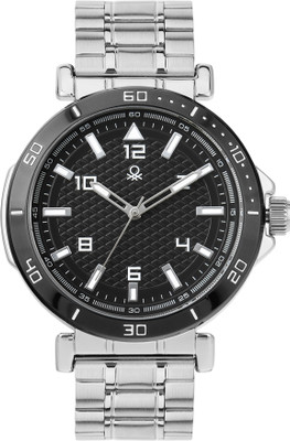 United Colors of Benetton Black Dial Analog Watch  - For Men
