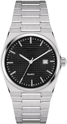 NITYA BLACK DRM PE Elegant Design Analog Wrist Watch For Boys/Men Day & Date Function Watch With Black Dial Analog Watch  - For Men