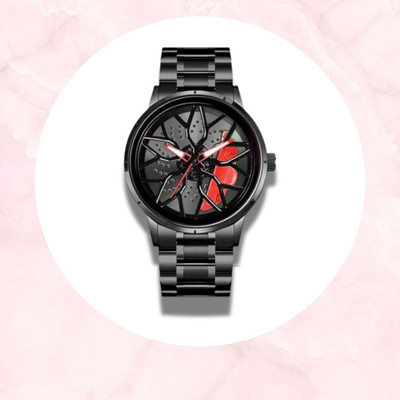 GT GLO TIME Men’s Luxury Rotating Wheel Analog Watch Men’s Luxury Rotating Wheel Analog Watch Analog Watch  - For Men