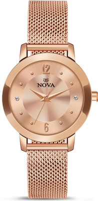 NOVA Rose Gold Plated watch Analog Watch  - For Women