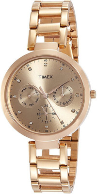 TIMEX Rose Gold Dial Analog Watch  - For Women