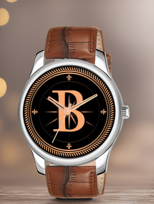 Prathshya ALPHA-B-NEWAVO-SIL-DBRW-1 Alpha Heritage Collection A Brown Strap Watch for Man & Boys Analog Watch  - For Men