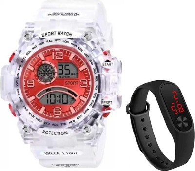 Haifun skm-1155 Premium Looks Sports Multi-Function Sports Cool Style Digital Watch  - For Men