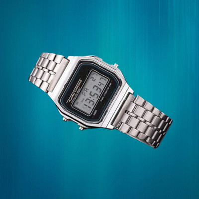 SHRILAKHDATARENTERPRISES Digital Silver Square Dial Unisex Wrist Watch for Men Women Pack of 1 Digital Watch  - For Men