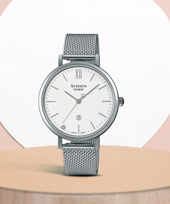 CASIO SHE-4539M-7AUDF Sheen Analog Watch  - For Women