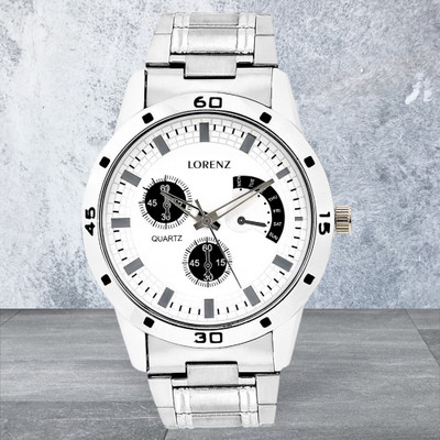 LORENZ MK-102A LORENZ 102A X3 Sliver dial Men's Watch Analog Watch  - For Men
