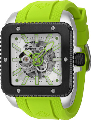 INVICTA Cuadro Cuadro Mechanical White Dial Analog Watch  - For Men