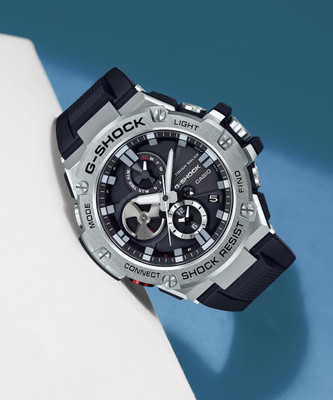 CASIO GST-B100-1ADR G-Shock GST-B100-1ADR Metal Ip Black Dial Resin Strap Analog Watch  - For Men