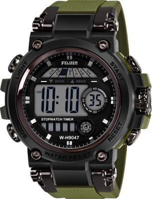 Felizer Sports Watch 9047 Green Digital Watch  - For Men