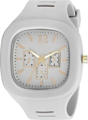 DMAS grey Squire Dial Style Silicon Strap For Analog Watch ANALOG WATCH Analog Watch  - For Boys & Girls
