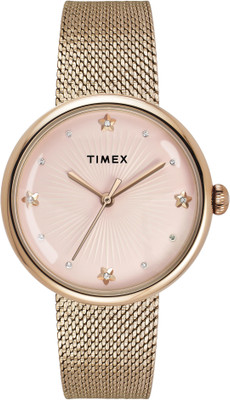 TIMEX TWEL19304 TIMEX Pink Round Dial Analog Watch  - For Women