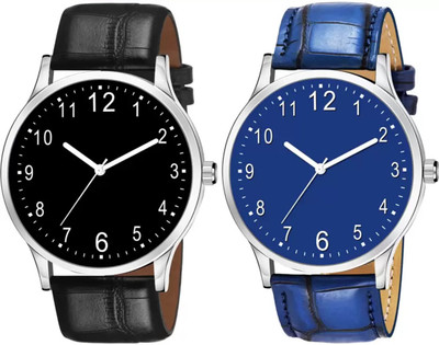 ETLIS Analog 8 Combo 3 Classic Slim Dial Combo Analog Watch  - For Men