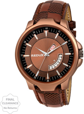 REDUX RWS0242S Brown Dial Day & Date Analog Watch  - For Men