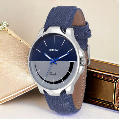 LORENZ MK-1058A LORENZ Analogue Multicolour Dial Blue Denim Strap Men's Watch Analog Watch  - For Men