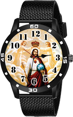 Tarido New Generation Jesus White dial stainless steel strap analog wrist Analog Watch  - For Boys