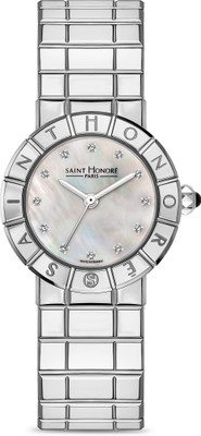 Saint Honore Paris CURRENT ORSAY ORSAY WHITE 3 HANDS MOP DIAL WITH DIAMOND & RONDA 753 MOVEMENT Analog Watch  - For Women