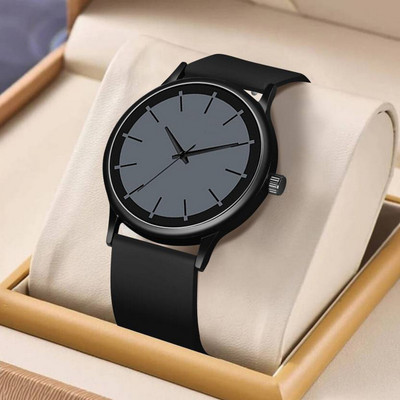 NESTER SL 04 BLACK Full Black Silicon Belt Watch for Men & Boys | Fashion Quartz Watch Analog Watch  - For Men