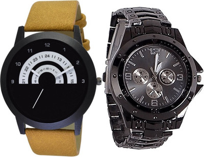 Scepter Black Rosra & o-3 Analog Watch  - For Men