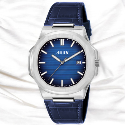 Alix AL2906 leather strap and waterproof Analog Watch  - For Men