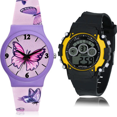 TIMOXIDE CM706-B6 Analog-Digital Watch  - For Girls