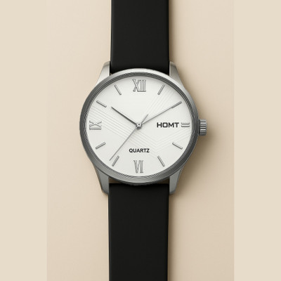 homt HOMT Premium Series Smart Silicone Strap Analog watch for men Premium Series Black/White Smart Boys Analog Watch  - For Men