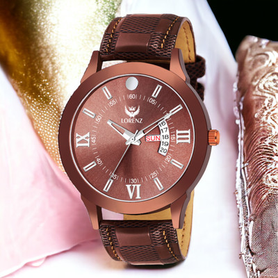 LORENZ MK-2037W Lorenz Analogue Brown Dial Watch for Men & Boys- 2037W Analog Watch  - For Men