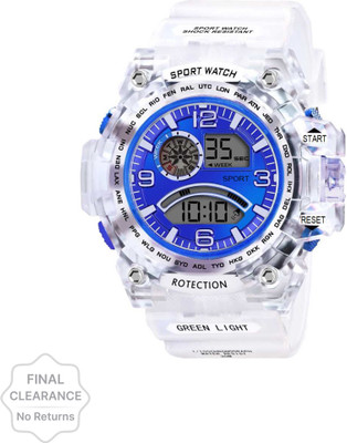 dmash F-TC905 Multi-Functional Automatic Waterproof Transparent Sports Digital Watch For Boys Digital Watch  - For Boys & Girls
