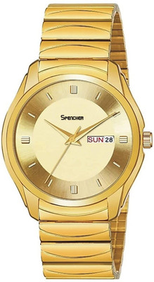Hmrt 1578 Date & Day Functioning Full Golden Chain Analog Watch  - For Men
