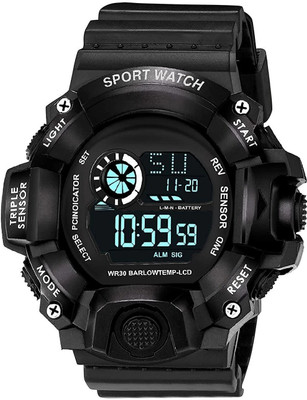 Fash C Shock Black Watck New Generation Black LED Display Top Latest Design In Market Digital Watch  - For Boys