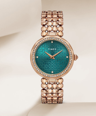 TIMEX Green-Dial Analog Watch  - For Women