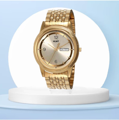 HLMT Analog Watch- Original Gold Plated Day & Date Functioning For Boys Analog Watch - For Men Analog Watch  - For Men & Women