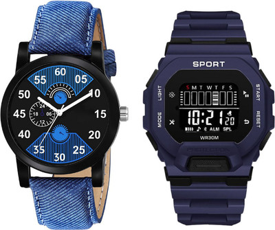 Brostin Trending Design Analog-Digital Men's Combo Watches Analog-Digital Watch  - For Men
