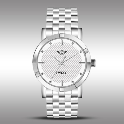 TWIXY TYW-LK-4 WHITE 3 Hand White Elegant Series Round Men's & Boy's Analog Watch  - For Men