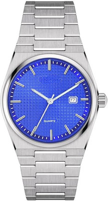 NITYA BLUE DRM PE Elegant Design Analog Wrist Watch For Boys/Men Day & Date Function Watch With Blue Dial Analog Watch  - For Men