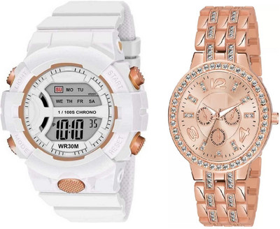 VISER Analog-Digital Watch  - For Couple
