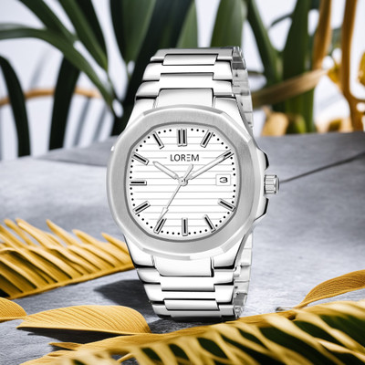 LOREM LR147 White Dial Date Function UF-LR147 Analog Watch  - For Men
