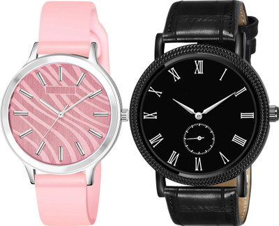 TVILLA Pink Designer Silicone Belt MZ-LR351 Analog Watch  - For Men & Women