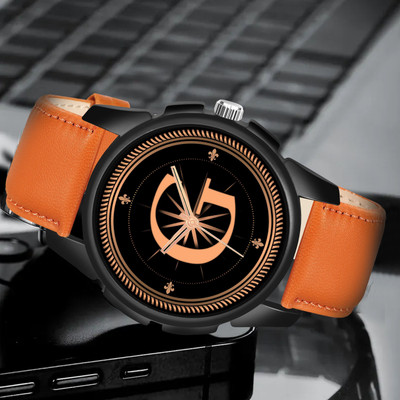 FEMEO ALPHA-G-J16-BLK-TEN-PL-1 Alpha Heritage Collection G Black Strap Watch for Man & Boys Analog Watch  - For Men