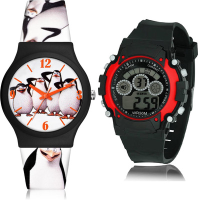 TIMETRANSELEVATE CM718-B5 Analog-Digital Watch  - For Boys