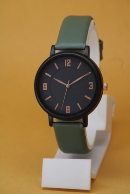 BHAKTVATSAL High Quality Numeric Round Dial With Genuine Leather Belt High Quality Numeric Round Dial With Genuine Leather Belt Analog Watch  - For Girls